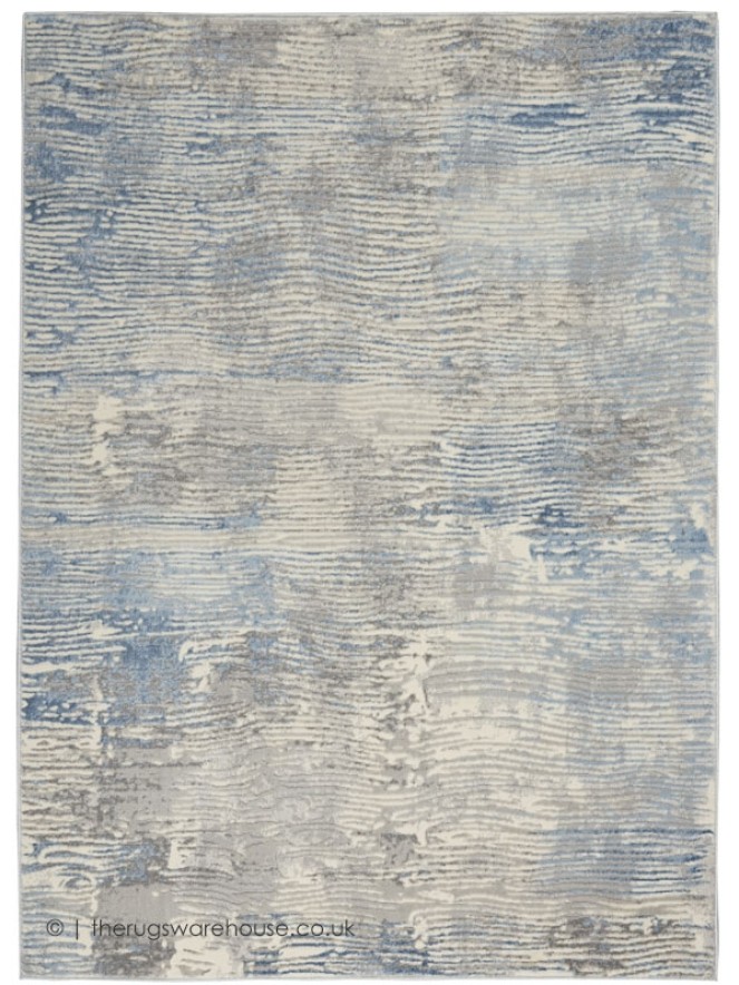 Solace Wave Blue Rug - 8