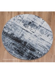 Waiko Grey Circle Rug - Thumbnail - 7