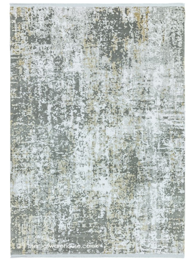 Olympia Grey Gold Abstract Rug - 6