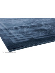 Zehraya Blue Border Rug - Thumbnail - 5