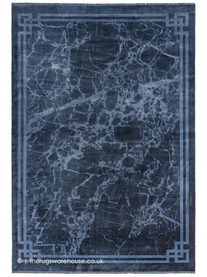 Zehraya Blue Border Rug - 6