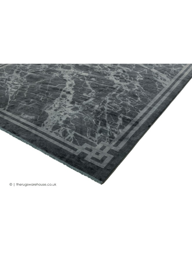 Zehraya Grey Border Rug - 3