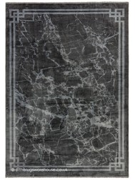 Zehraya Grey Border Rug - Thumbnail - 7