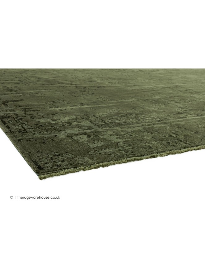 Zehraya Green Vintage Rug - 5