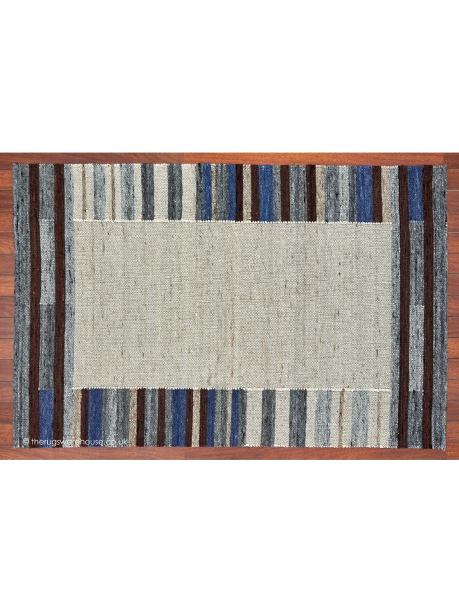 Lagos Border Blue Rug - 6