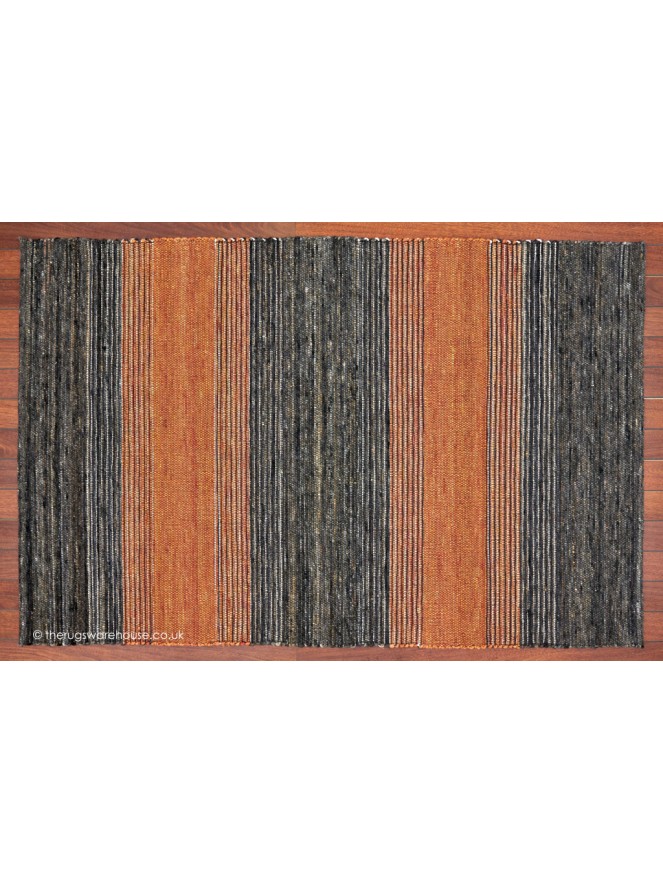 Tiko Stripes Orange Rug - 6