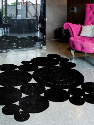 Alyssa Patchwork Black