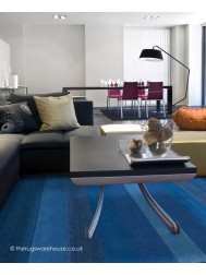 Altea Wide Stripes Blue Rug - Thumbnail - 2