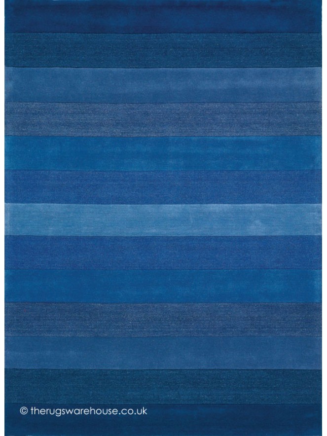 Altea Wide Stripes Blue Rug - 4