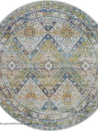 Ankara Blue Green Circle