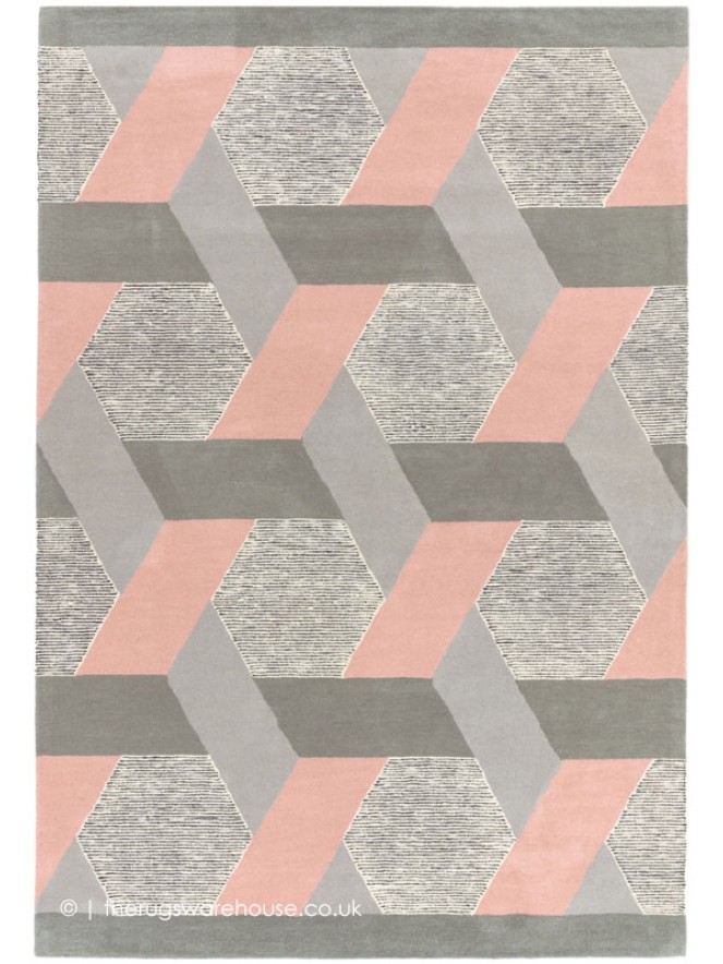 Camden Geo Pink Rug - 7
