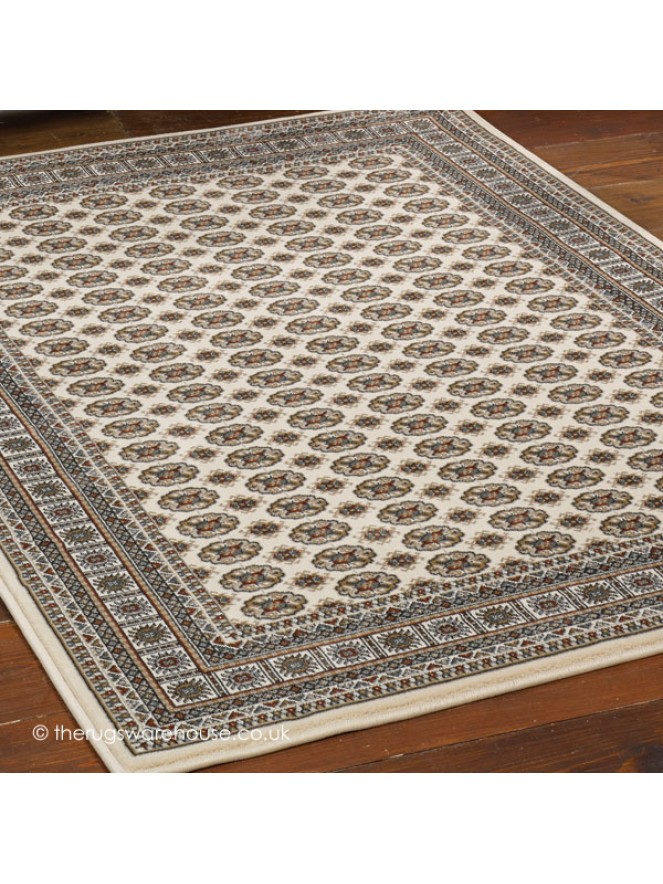 Old Bokara Cream Rug - 4