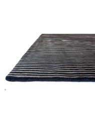 Chrome Stripe Navy Rug - Thumbnail - 4