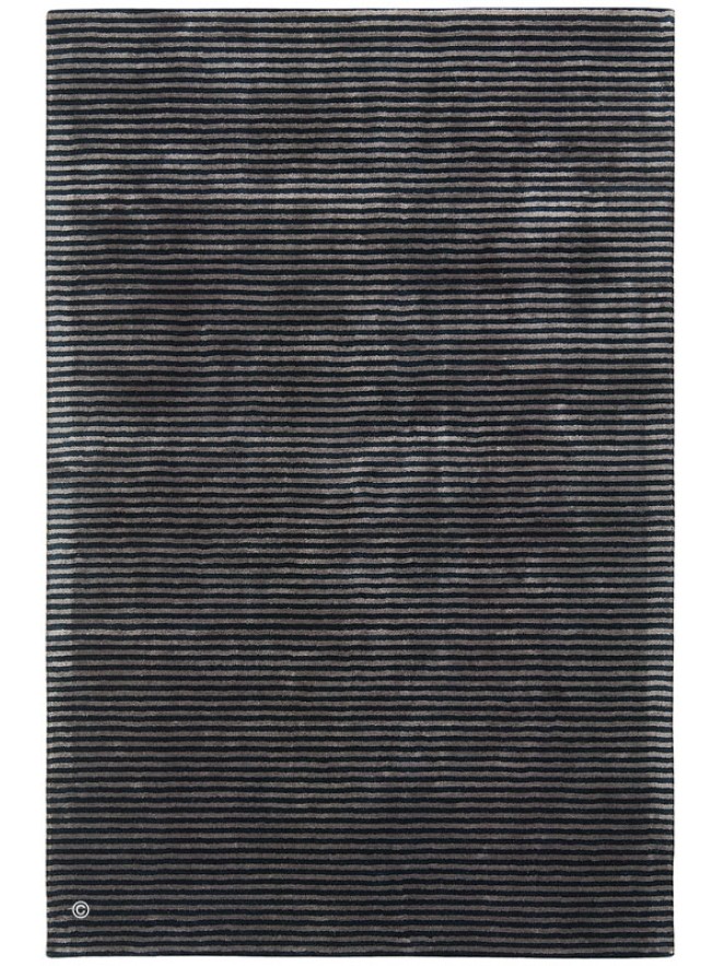 Chrome Stripe Navy Rug - 7