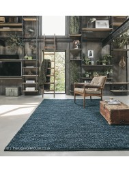Pinstripe Navy Rug - Thumbnail - 2
