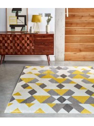 Pyramids Mustard Rug - Thumbnail - 2