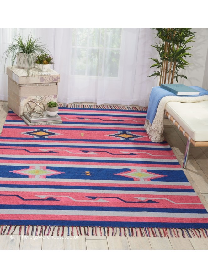 Baja Stripes Pink Rug - 3