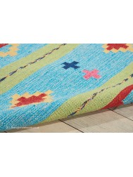 Baja Diamonds Blue Rug - Thumbnail - 5