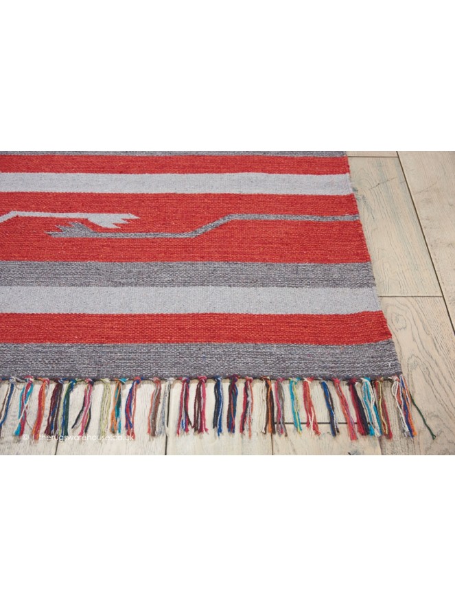 Baja Stripes Red Rug - 6