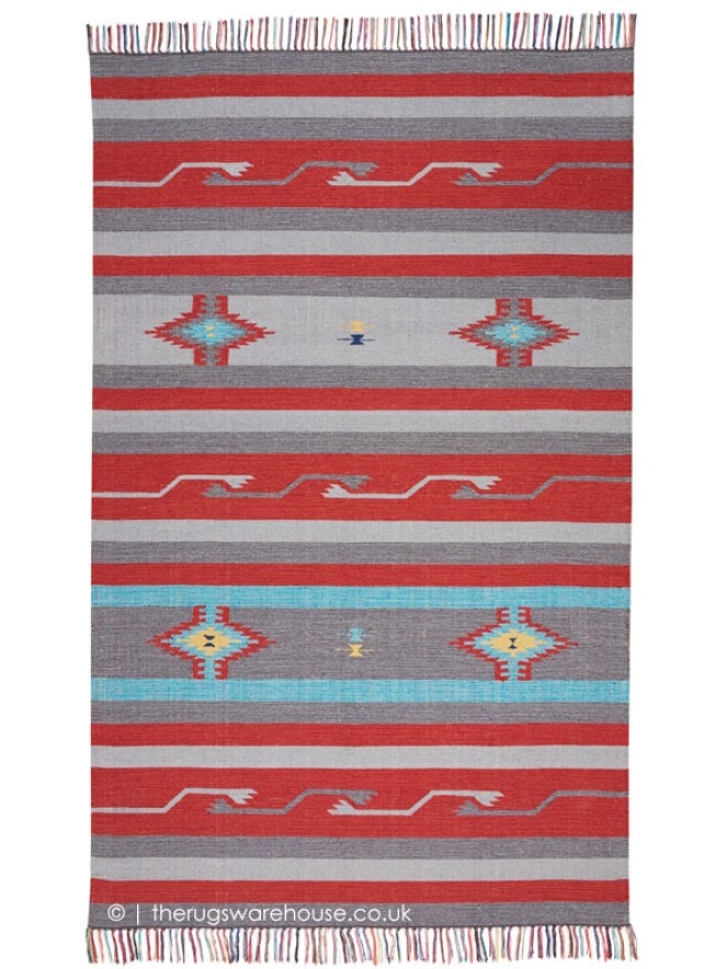 Baja Stripes Red Rug - 7