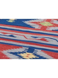 Baja Stripes Blue Rug - Thumbnail - 4