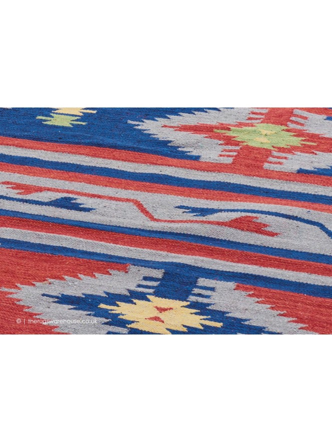 Baja Stripes Blue Rug - 4