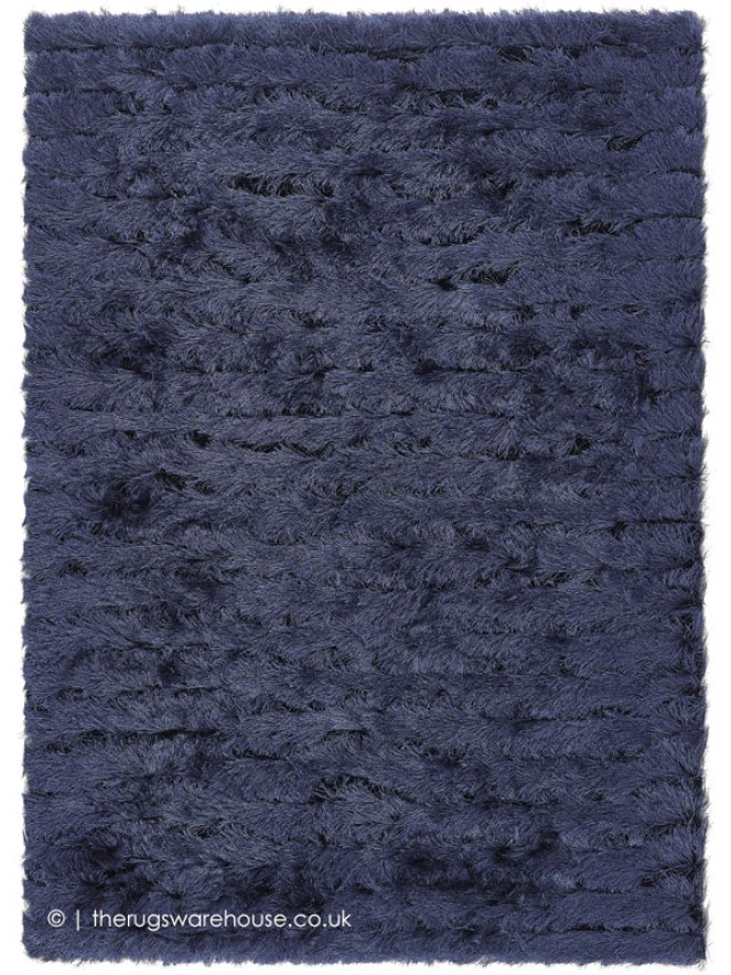 Carved Glamour Blue Rug - 5