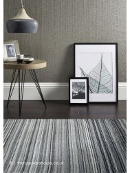Fine Stripes Grey Rug - Thumbnail - 2