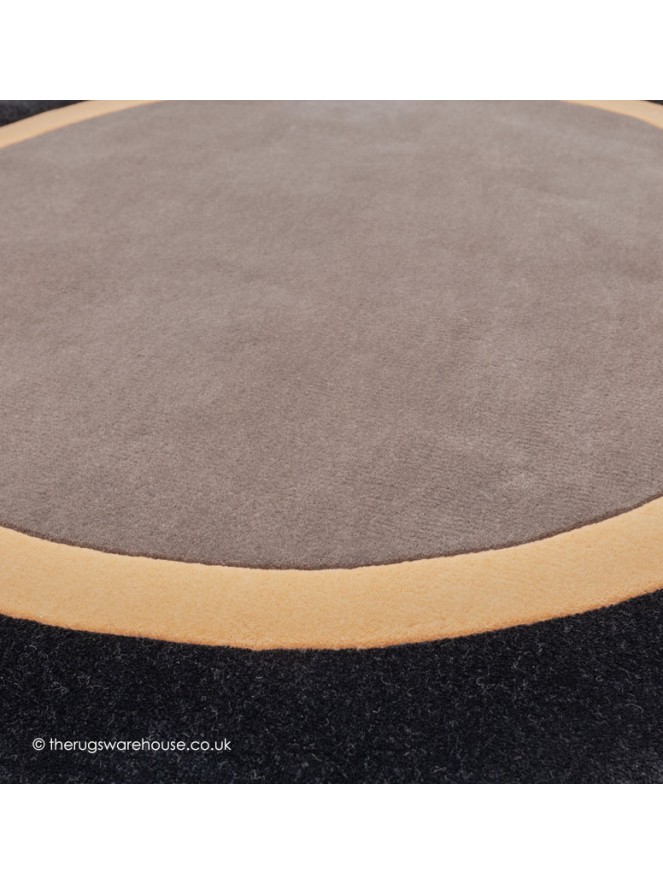 Houston Taupe Black Circle Rug - 5