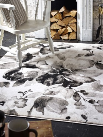 Watercolour Floral Grey