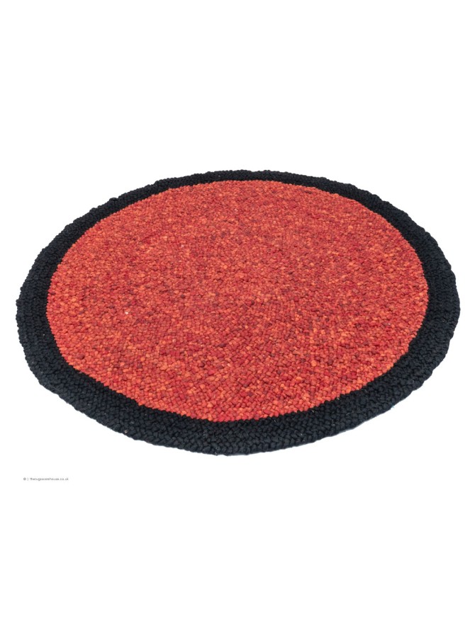 Mauritius Red Black Rug - 7