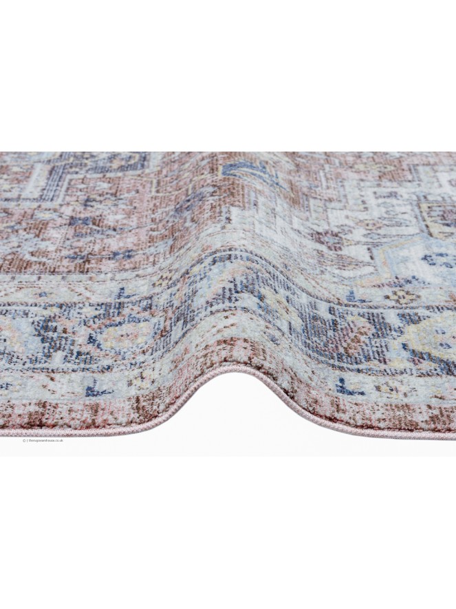 Heritage Rust Blue Rug - 4