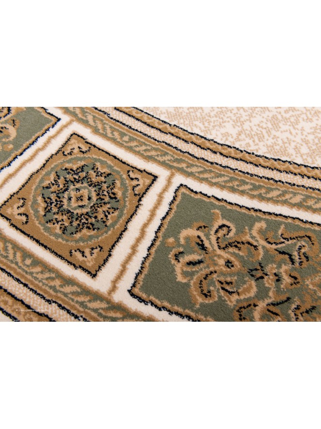 Piero Ivory Green Circle Rug - 6