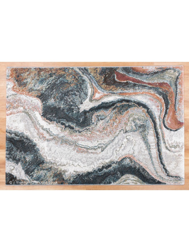 Orion Blue Grey Rug - 7