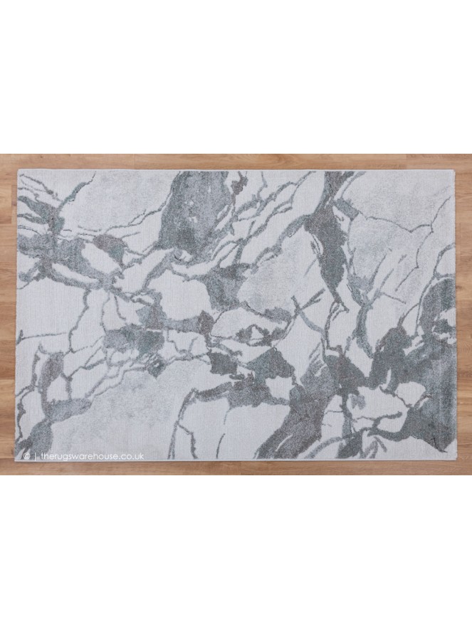 Rotondo Grey Teal Rug - 7