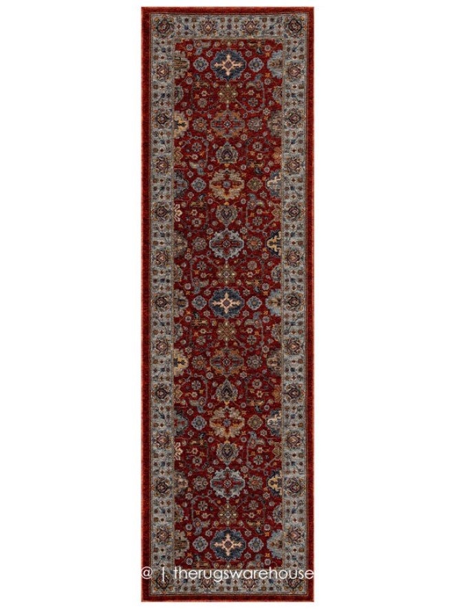 Sarouk 561C Red Runner - 6