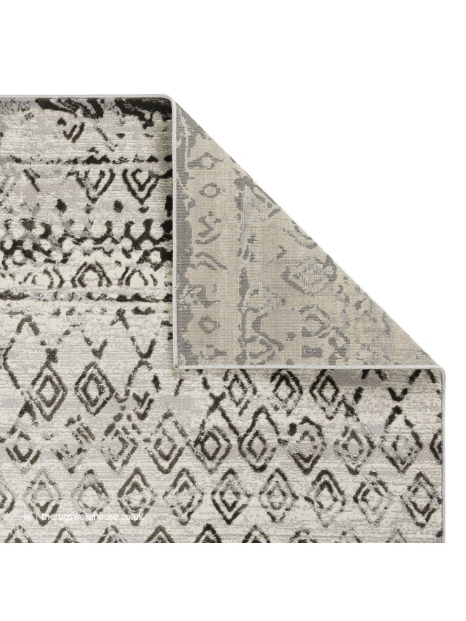 Vinci Distressed Grey Rug - 4