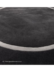 Kiev Charcoal Circle Rug - Thumbnail - 5