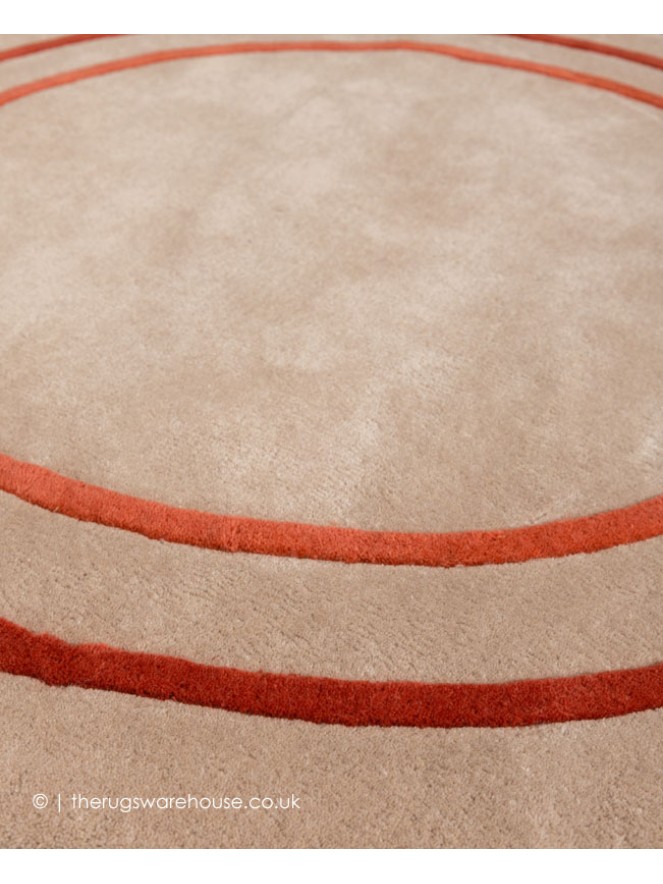 Riga Beige Coral Circle Rug - 6