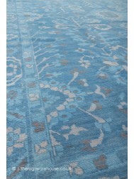 Blue Ushak Rug - Thumbnail - 5
