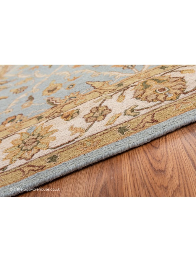 Sumak Blue Cream Rug - 4