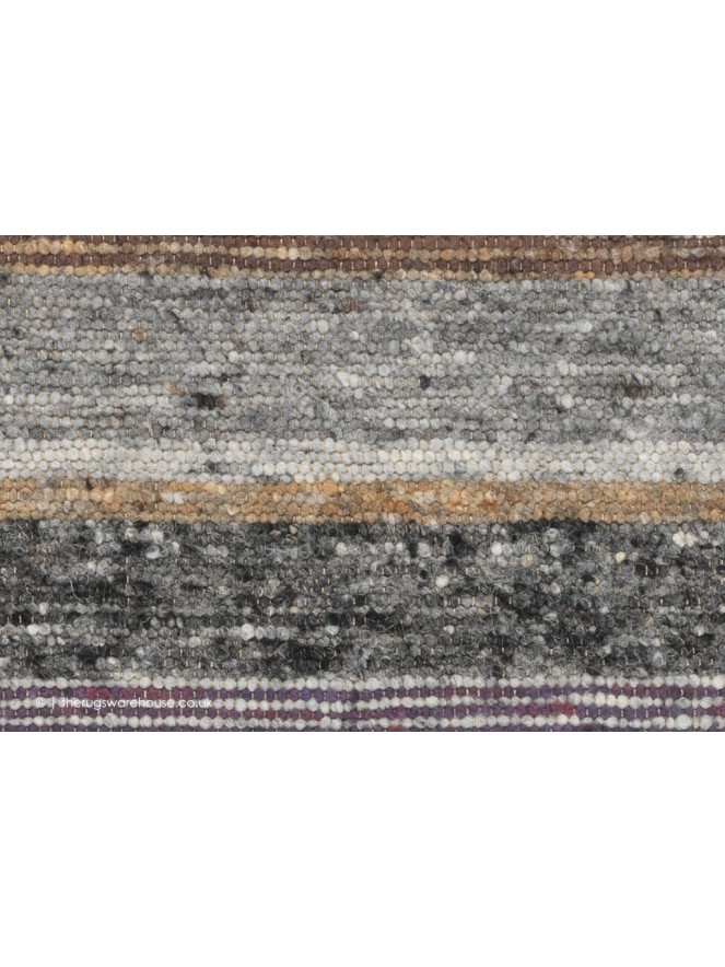 Firenze Stripe Brown Mix Rug - 5