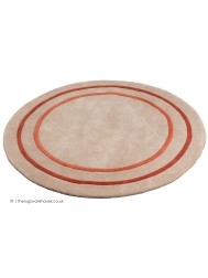 Riga Beige Coral Circle Rug - Thumbnail - 7