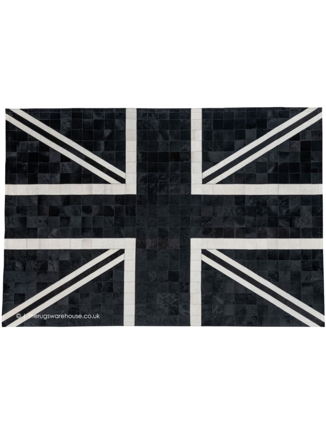 Black Union Jack Rug - 8