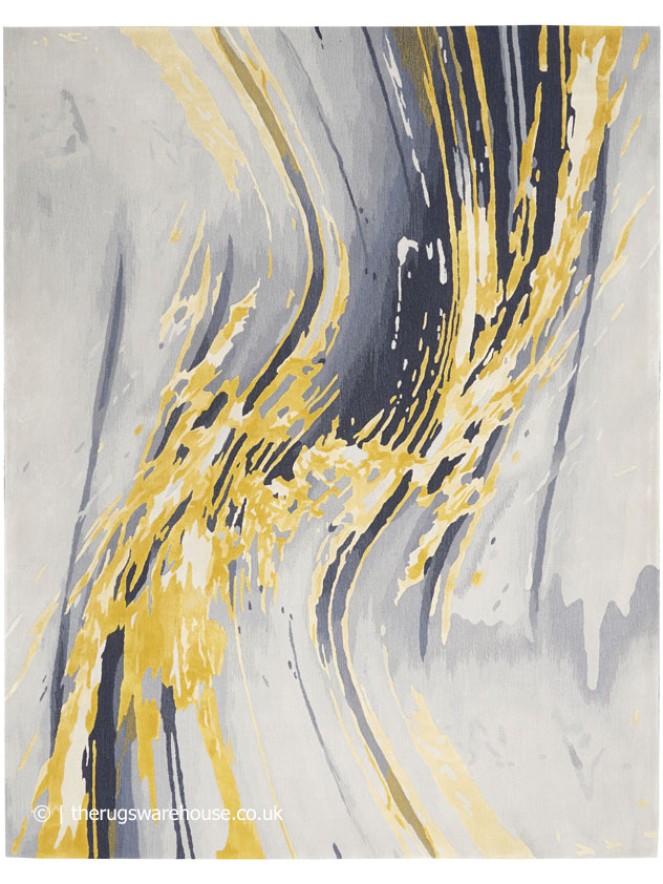 Prismatic Grey Yellow Rug - 9