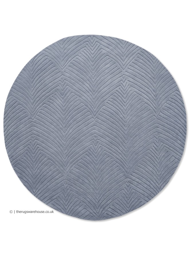 Folia Cool Grey Round Rug - 6