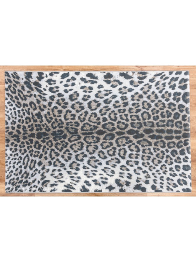 Simba Leopard Grey Blue Rug - 9