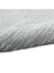 Linear Silky Light Blue Rug - Thumbnail - 6