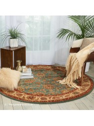 Tigris Aqua Circle Rug - Thumbnail - 2