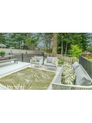 Patio Green Palm Rug - Thumbnail - 2